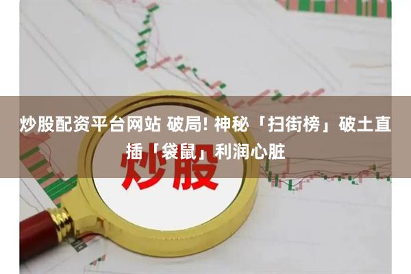 炒股配资平台网站 破局! 神秘「扫街榜」破土直插「袋鼠」利润心脏