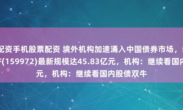 配资手机股票配资 境外机构加速涌入中国债券市场，5年地债ETF(159972)最新规模达45.83亿元，机构：继续看国内股债双牛